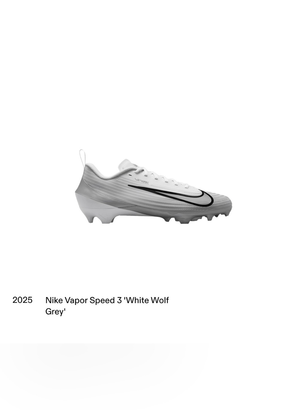 Brand new! Men’s Nike Vapor Speed 3 in White Wolf & Grey. Size 8.5 - Picture 6 of 6